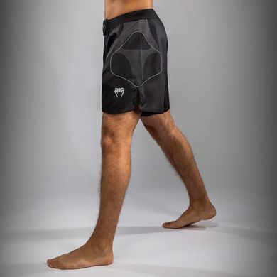Шорти для ММА Venum Nexus Fight Shorts Black Silver, Чорний, S