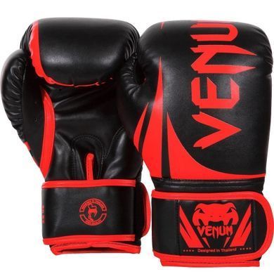 Боксерские перчатки Venum Challenger 2.0 Black/Red, 16 oz