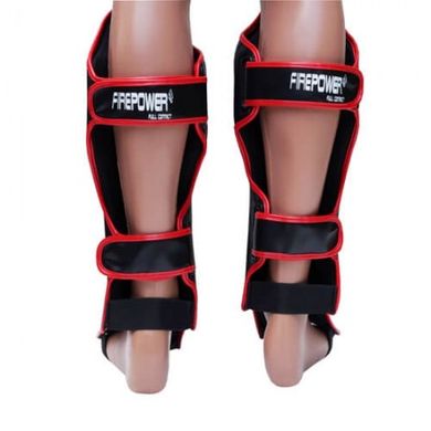 Захист ніг FirePower FPSGA6 Чорний з червоним, XL, XL