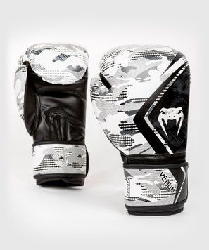 Боксерські рукавички Venum Defender Contender 2.0 Білий хакі 16oz