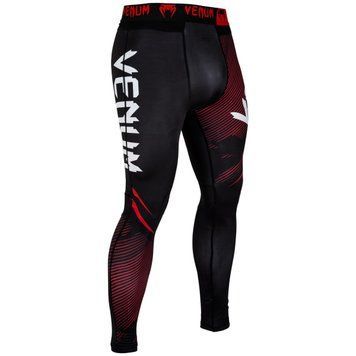 Компресійні штани Venum NoGi 2.0 Spats Black Red, Чорний-Червоний, XL