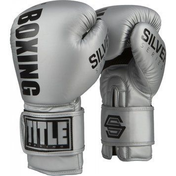 Боксерські рукавички TITLE Silver Series Select Training Сріблясті 12oz