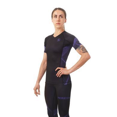 Женский рашгард Peresvit Bloom Ladies Rashguard Short Sleeve, Черный, XS