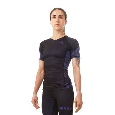 Женский рашгард Peresvit Bloom Ladies Rashguard Short Sleeve, Черный, XS