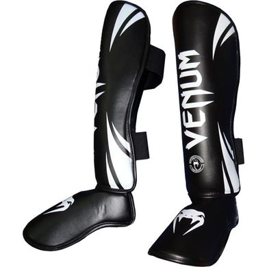 Защита ног Venum Challenger Standup Черная с белым, M, M