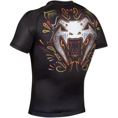 Рашгард Venum Santa Muerte 2.0 Rashguard Short Sleeves Black, Чорний, S