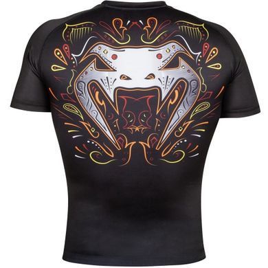 Рашгард Venum Santa Muerte 2.0 Rashguard Short Sleeves Black, Чорний, S