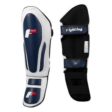 Захист гомілки Fighting Force Shin & Instep Guards White Blue, Reg