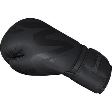 Боксерские перчатки RDX F15 Noir Boxing Gloves Black, 16 oz