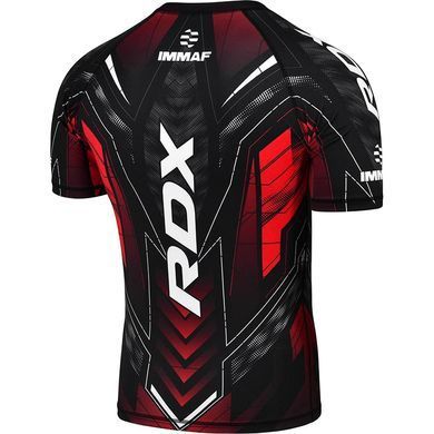 Компрессионная футболка RDX IMMAF Approved Half Sleeves Red, M