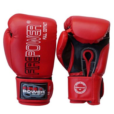 Боксерские перчатки Firepower FPBGA1 New Красные, 14oz, 14oz