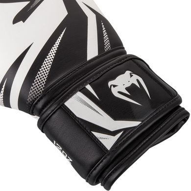 Боксерские перчатки Venum Challenger 3.0 Белые с черным, 14oz, 14oz