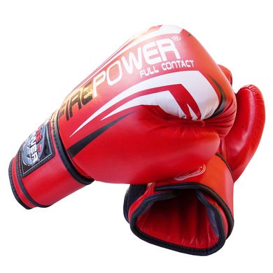 Боксерські рукавички Firepower FPBGA12 Чевоні, 12oz, 12oz