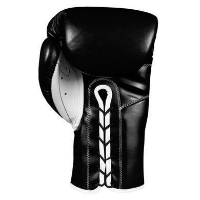 Боксерские перчатки TITLE Boxeo Mexican Leather Lace Training Черные, 14oz, 14oz