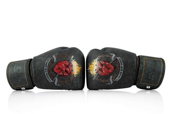 Боксерские перчатки Fairtex x Tom Atencio BGV Premium Limited Edition Heart of Warrior Nylon Bag, 12 oz