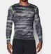Компресійна футболка Under Armour ColdGear&reg; Armour Printed Compression Stealth Gray, Cірий, S