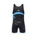 Детское трико для единоборств Peresvit Turmoil Kids Wrestling Singlet Blue Black, Черный-Синий, YXS