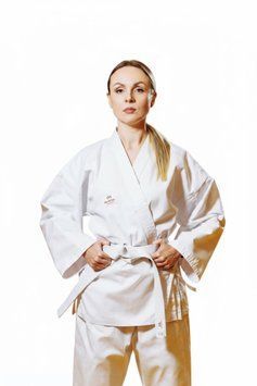 Біле кімоно для дівчат/жінок, рукопашний бій, TM BUDOGI, зріст 160 см, щільність 240 гр/м.кв.