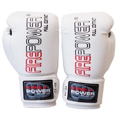Боксерские перчатки Firepower FPBGA1 New Белые, 10oz