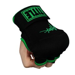 Бинты-перчатки TITLE Boxing ATTACK Nitro Speed Wraps Черные с салатовым, L