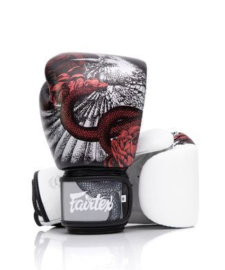 Боксерские перчатки Fairtex BGV24 The Beauty of Survival Limited Edition Wooden Box, 10 oz