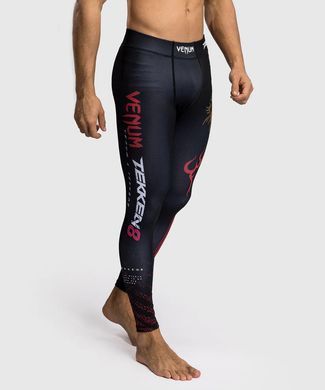 Чоловічі легінси Venum x TEKKEN 8 Marshall Law Spats Black Red Gold, Чорний, L