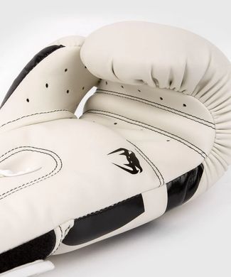 Боксерские перчатки Venum Elite Boxing Gloves - White/Black, 12 oz