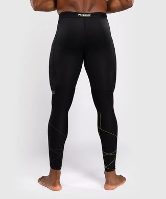 Компрессионные штаны Venum Training Camp 4.0 Spats - Black/Neon Green, Черный, S