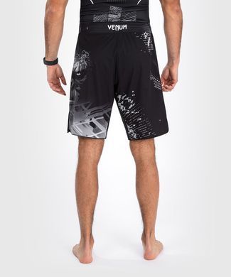 Шорти для MMA Venum Gorilla Jungle Fightshort Black White, Чорний-Білий, XXL