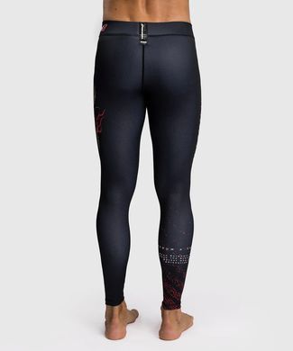 Чоловічі легінси Venum x TEKKEN 8 Marshall Law Spats Black Red Gold, Чорний, L