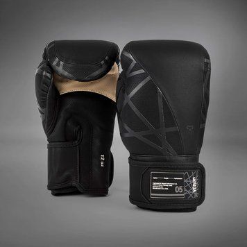 Боксерские перчатки Venum Tecmo 2.0 Boxing Gloves Black, 12 oz