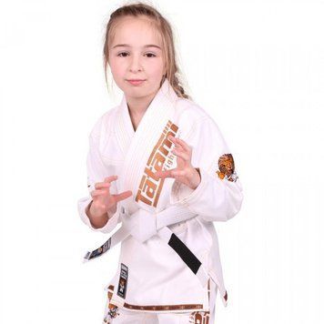 Дитяче кімоно для бразильського джиу-джитсу Tatami Meerkatsu Kids Animal Біле M0000
