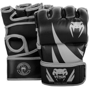 Перчатки MMA Venum Challenger MMA Gloves Without Thumb Black Grey, S