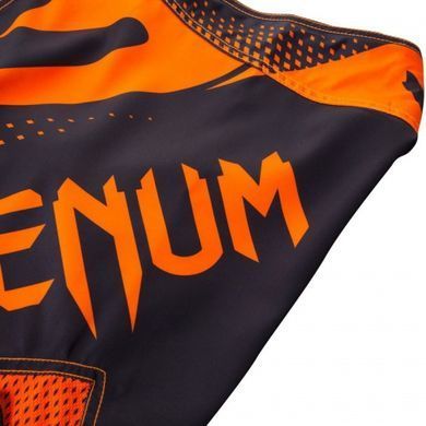 Шорты для MMA Venum Hurricane Fight Shorts Black Neo Orange, Черный-Оранжевый, XS