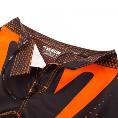 Шорты для MMA Venum Hurricane Fight Shorts Black Neo Orange, Черный-Оранжевый, XS