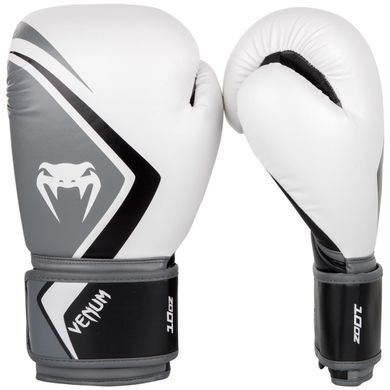 Боксерские перчатки Venum Contender 2.0 Boxing Gloves White Grey, 14 oz