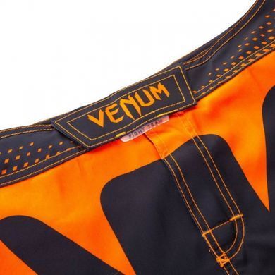 Шорты для MMA Venum Hurricane Fight Shorts Black Neo Orange, Черный-Оранжевый, XS