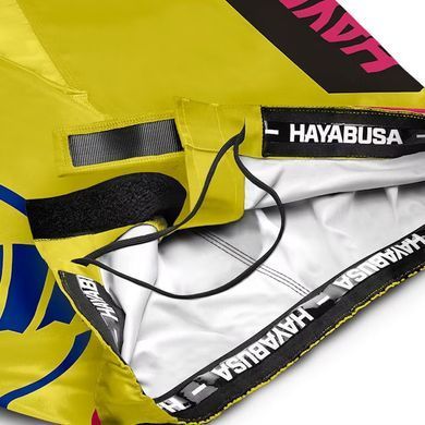 Шорты для MMA Hayabusa Mid-Thigh Icon Fight Shorts Yellow Blue, L
