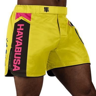 Шорты для MMA Hayabusa Mid-Thigh Icon Fight Shorts Yellow Blue, L