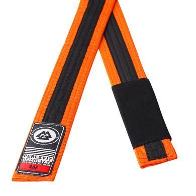 Детский пояс для кимоно Peresvit Kids BJJ Gi Belt Orange Black Stripe, Оранжевый-Черный, M2