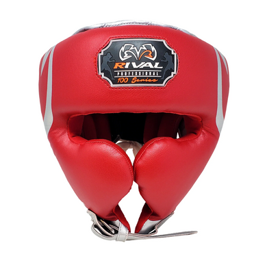 Боксерський шолом Rival RHG100 Professional Headgear Red Silver, S