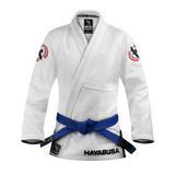 Жіноче кімоно для бразильського джиу-джитсу Hayabusa Valor Lightweight (Штани Twill) Біле F0