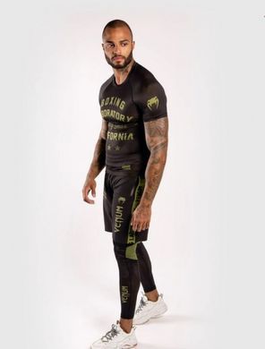 Компрессионные штаны Venum Boxing Lab Black Green, Черный-Зеленый, XS