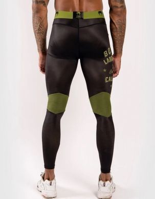Компрессионные штаны Venum Boxing Lab Black Green, Черный-Зеленый, XS