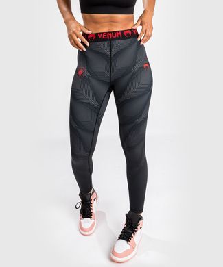 Жіночі легінси Venum Phantom Leggings Black Red, Cірий, XS