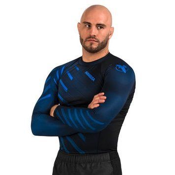 Рашгард Hayabusa Odor Resist Longsleeve Rashguard Blue, Чорний-Синій, S