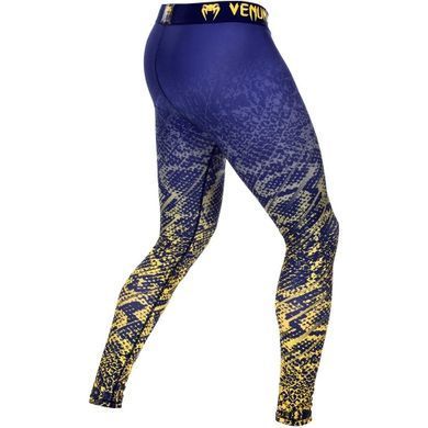Компресійні штани Venum Tropical Compression Spats Blue, Синій-Жовтий, XXL