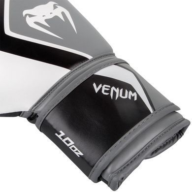 Боксерські рукавички Venum Contender 2.0 Білі з сірим 12oz