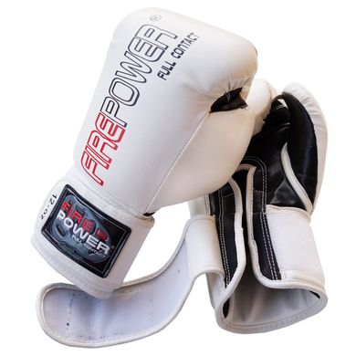Боксерські рукавички Firepower FPBGA1 New Білі, 12oz, 12oz