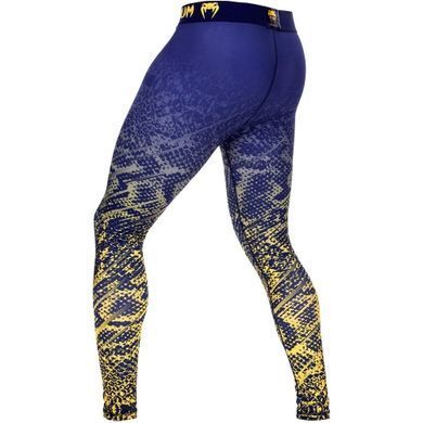 Компресійні штани Venum Tropical Compression Spats Blue, Синій-Жовтий, XXL